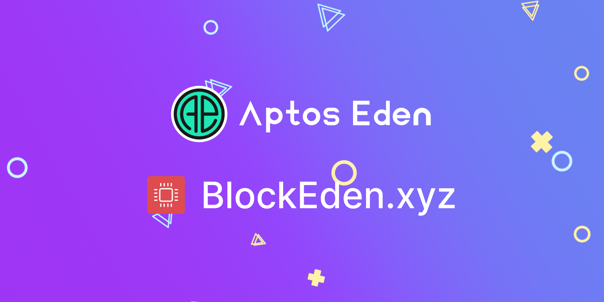 Partnership between Aptos Eden and BlockEden.xyz